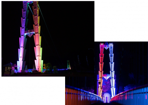 【市制施行70周年・合併20周年記念事業】竜神大吊橋でライトアップを開催しています